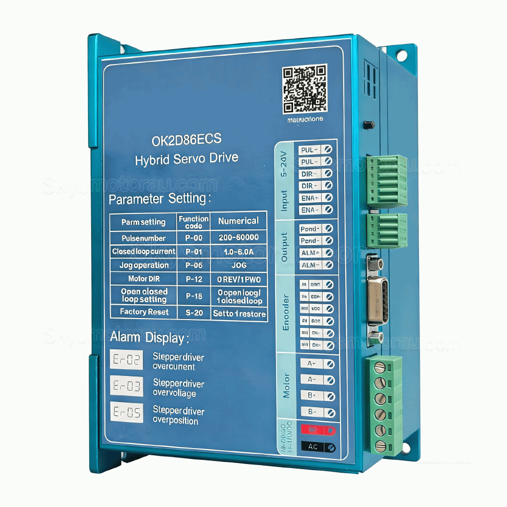 Nema 34 Closed Loop Stepper Driver OUKEDA OK2D86ECS 0-8A 18-80VDC